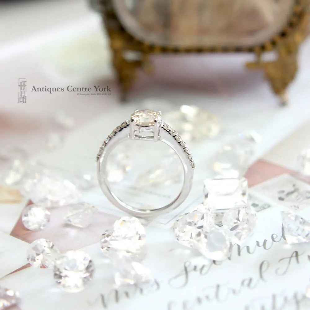 18ct White Gold Diamond Solitaire 1.15cts
