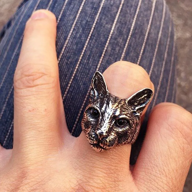 Cat Head Ring