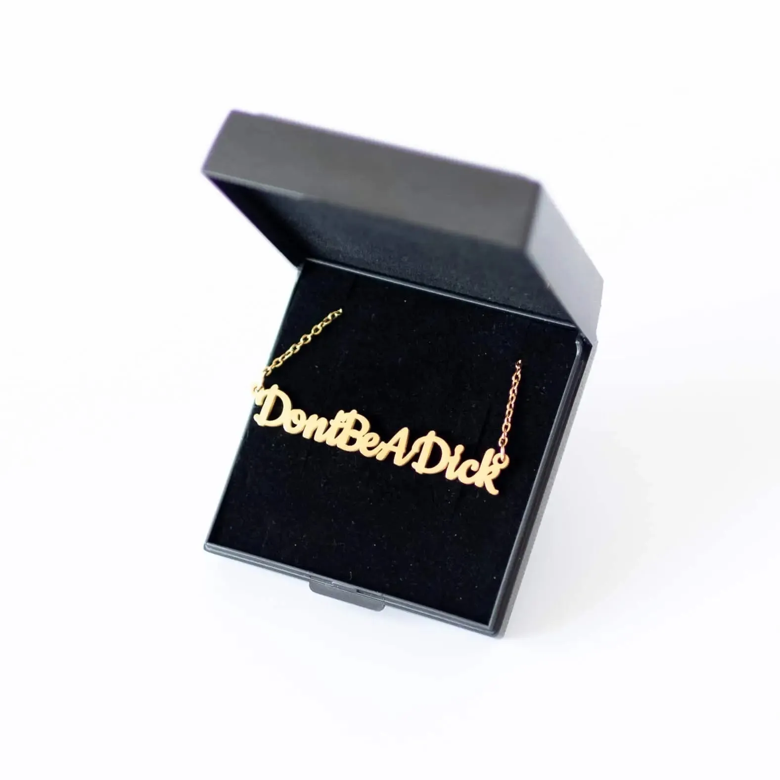 Don't be a dick necklace