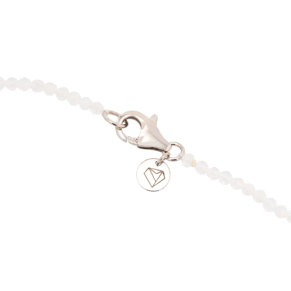 Faceted Moonstone Beaded Necklace
