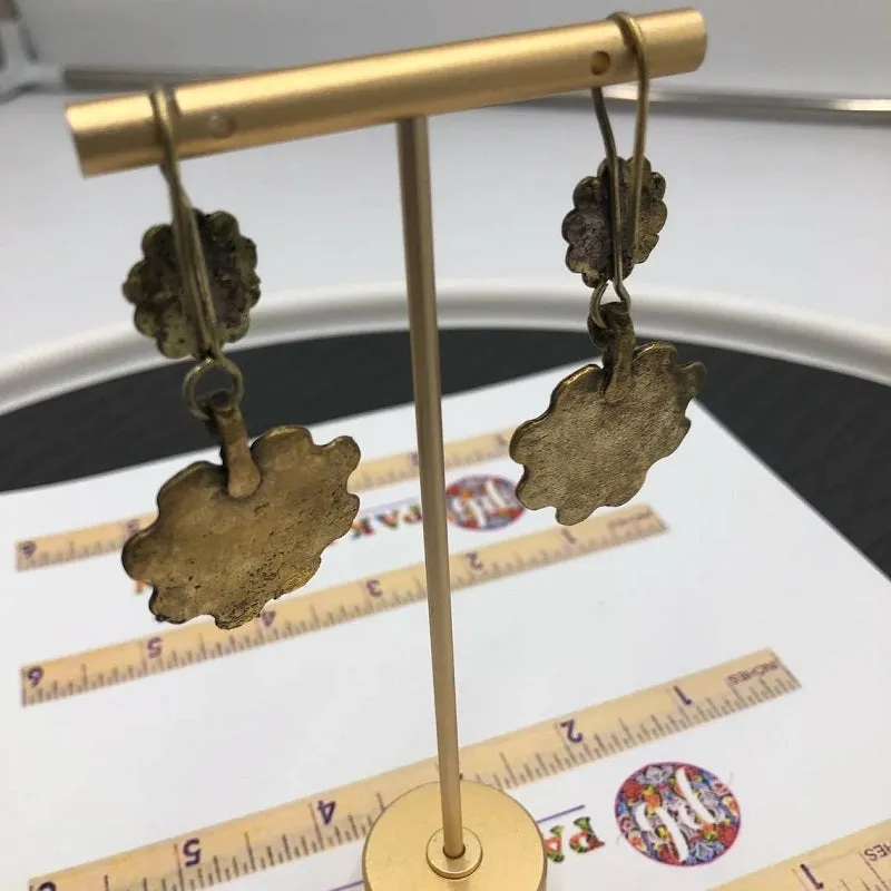 Handmade Tribal Vintage Floral Earrings