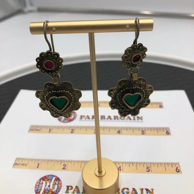 Handmade Tribal Vintage Floral Earrings