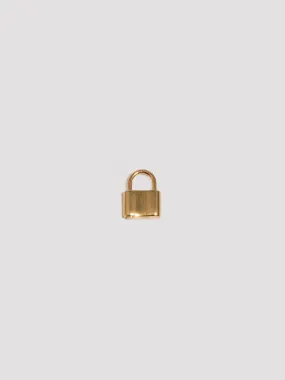 Vermeil Mini Clip-On Padlock Pendant